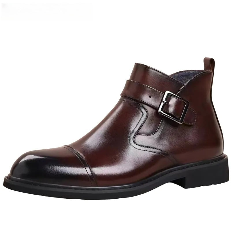 Italian cowhide business formal boots