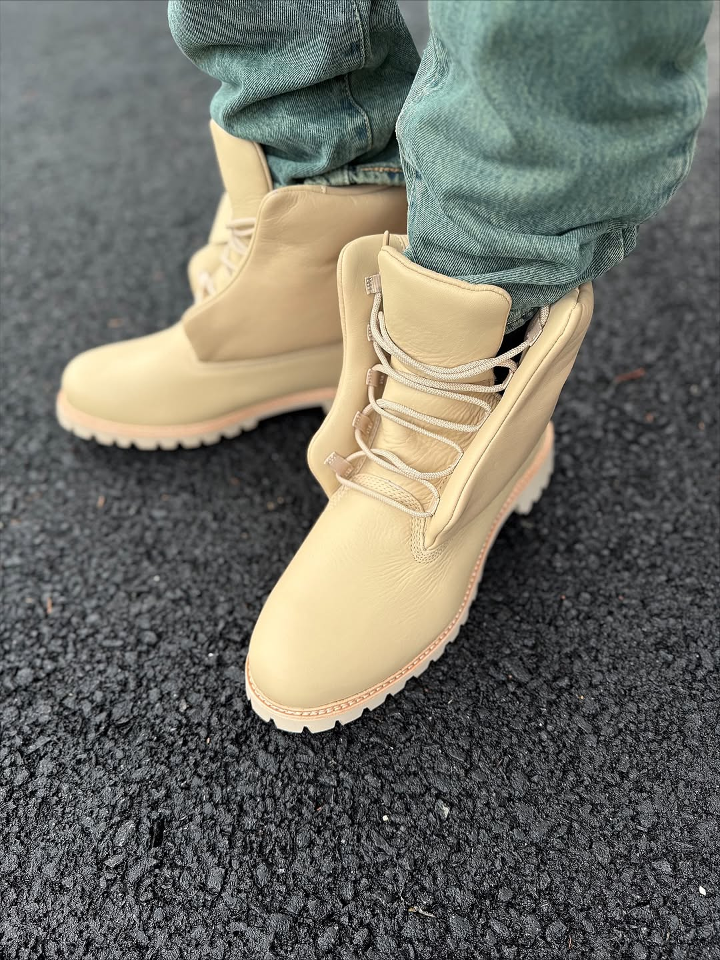 Light Brown Full-Grain Suede Boots