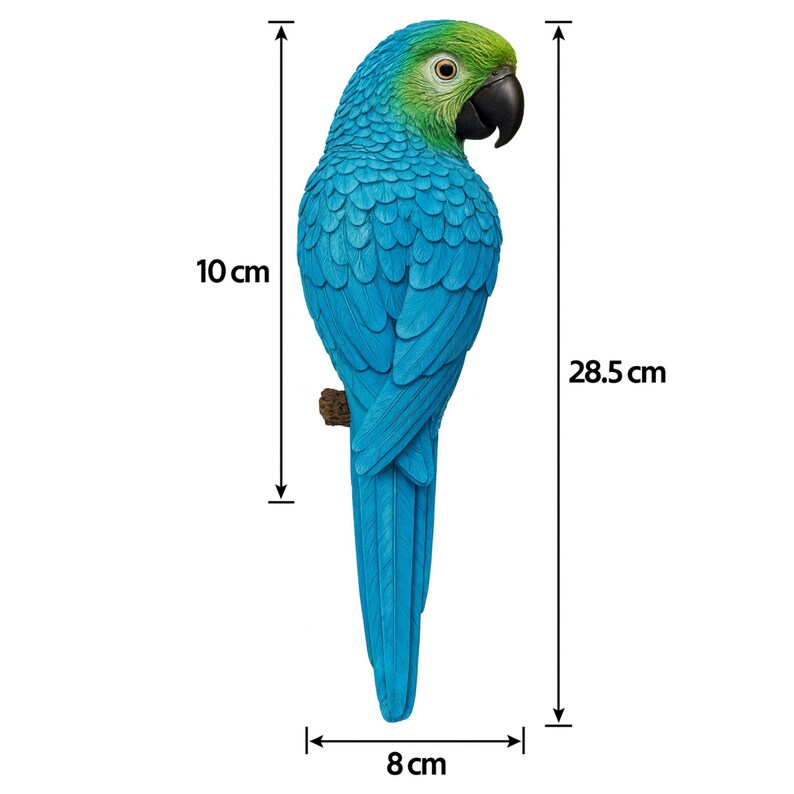 Resin Parrot Garden Wall Decor