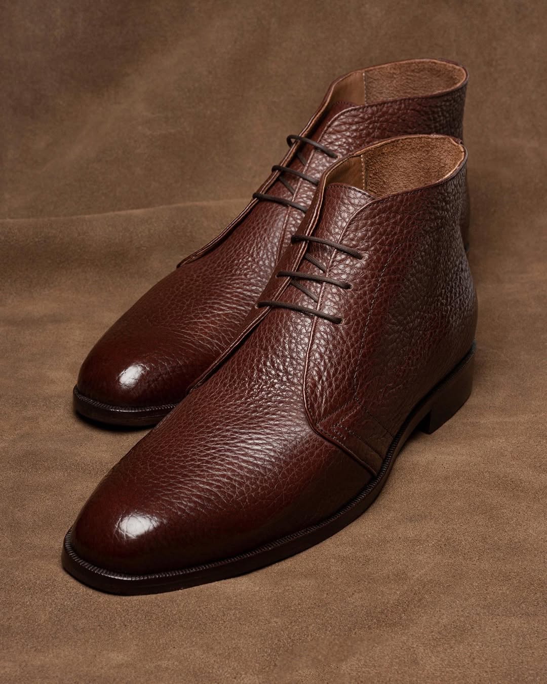 Italian full-grain leather boots