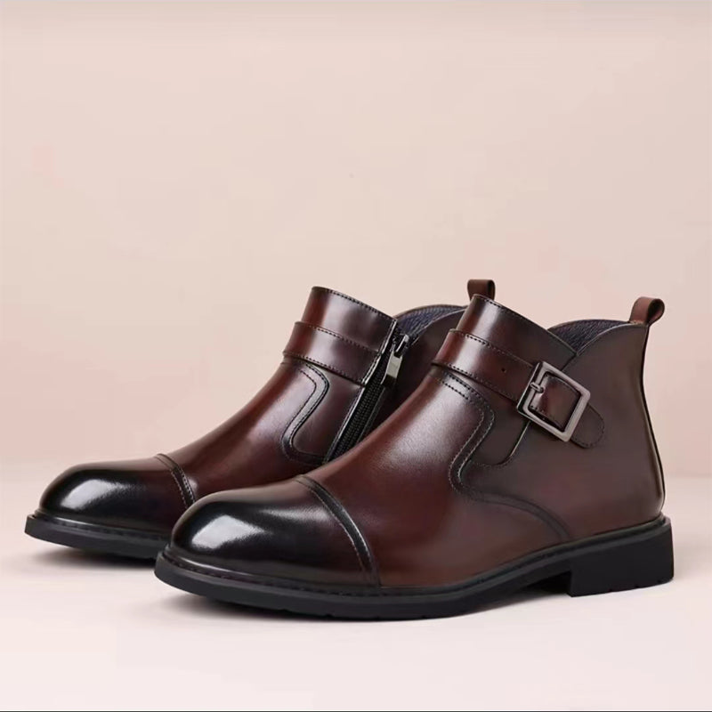Italian cowhide business formal boots
