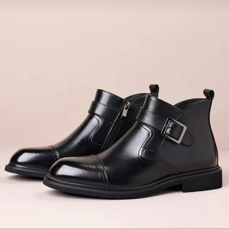 Italian cowhide business formal boots