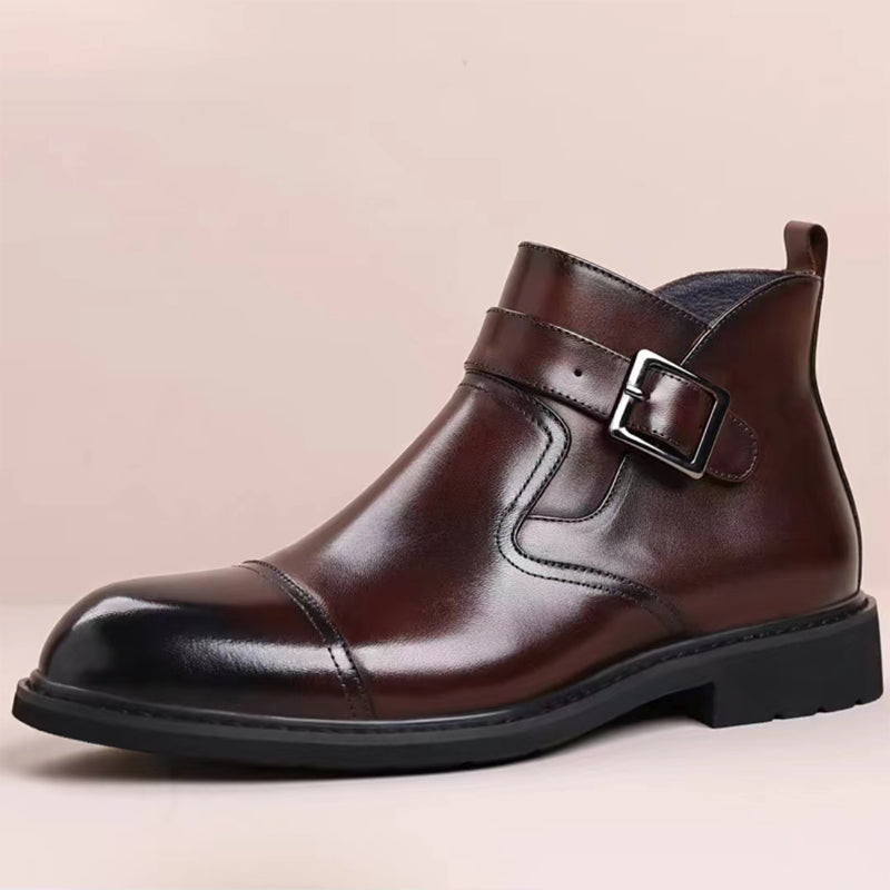 Italian cowhide business formal boots