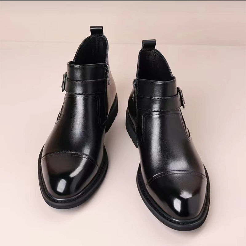 Italian cowhide business formal boots
