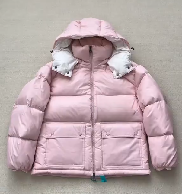 Women's pink down jacket