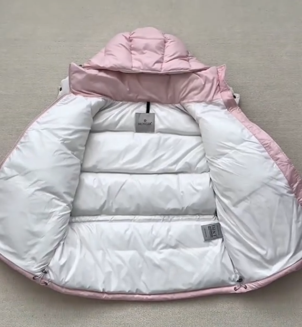 Women's pink down jacket