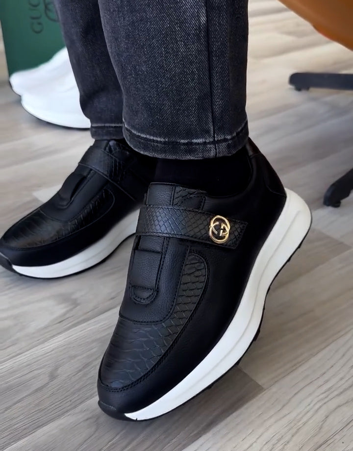 High-quality crocodile leather casual shoes