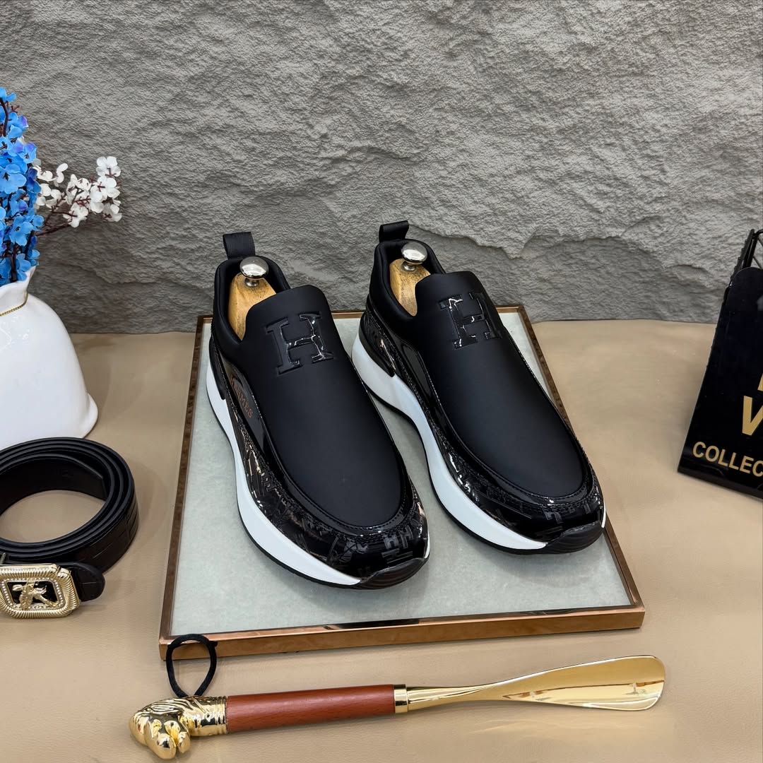 Men's luxury genuine leather casual shoes