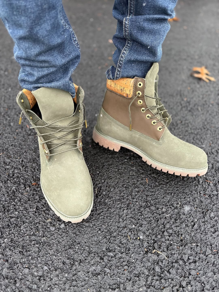 Men's Outdoor Dark Green Martin Boots