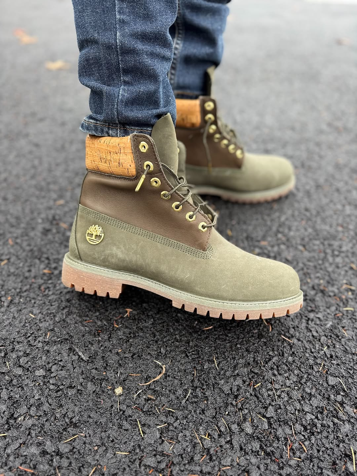 Men's Outdoor Dark Green Martin Boots