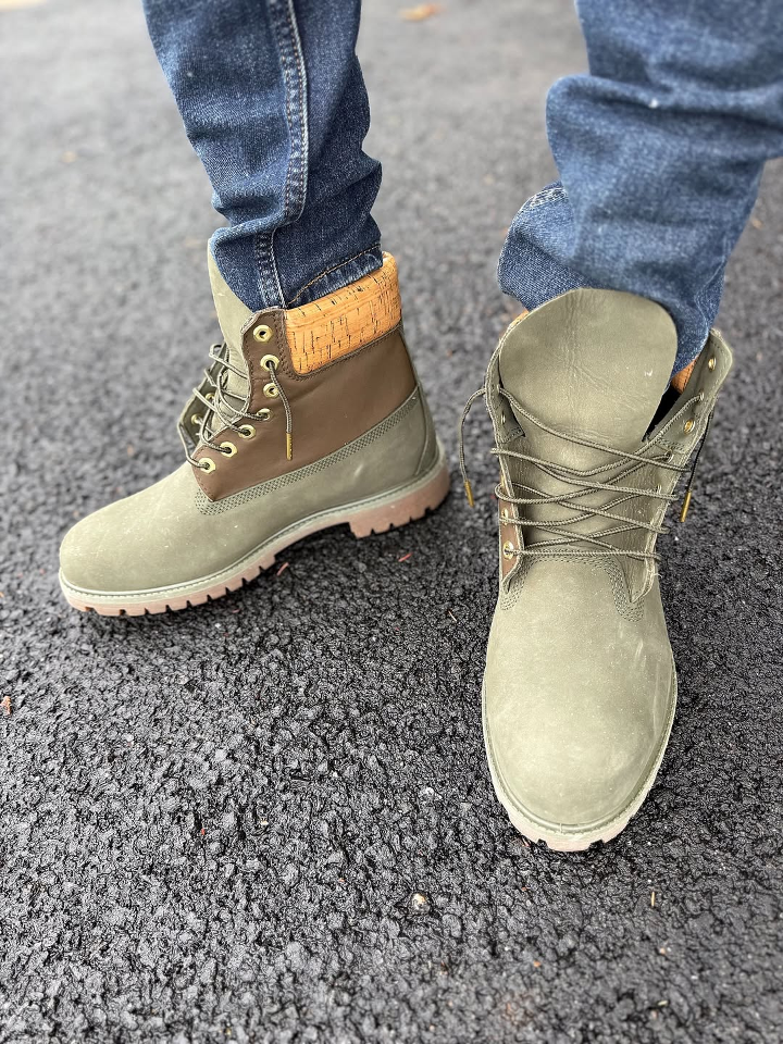 Men's Outdoor Dark Green Martin Boots