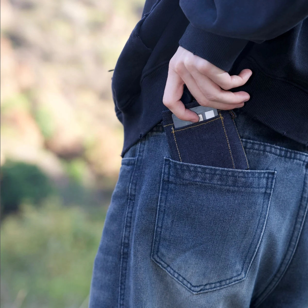 Stylish Mini Denim Wallet