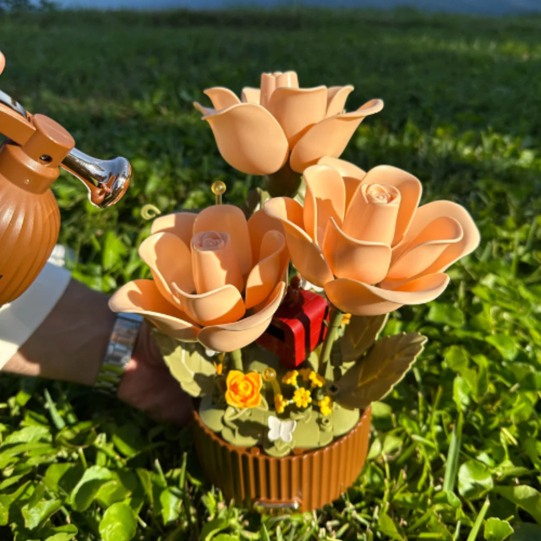 Eternal Love Building Block Rose Bouquet - Valentine's Day Gift