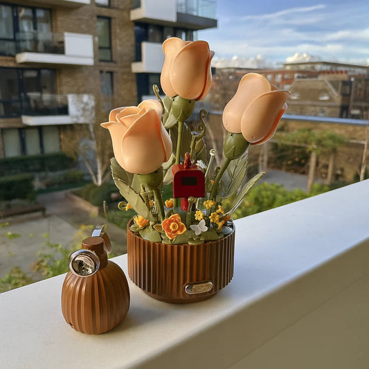 Eternal Love Building Block Rose Bouquet - Valentine's Day Gift