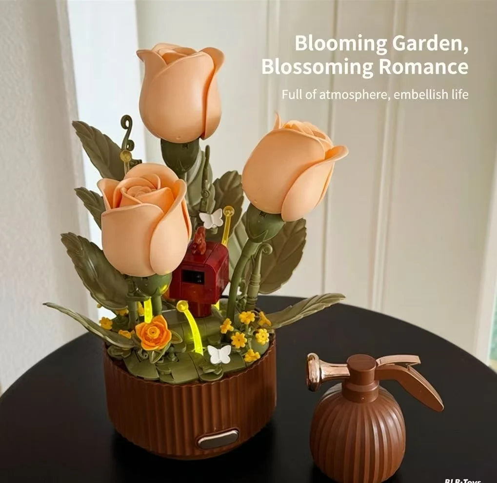 Eternal Love Building Block Rose Bouquet - Valentine's Day Gift