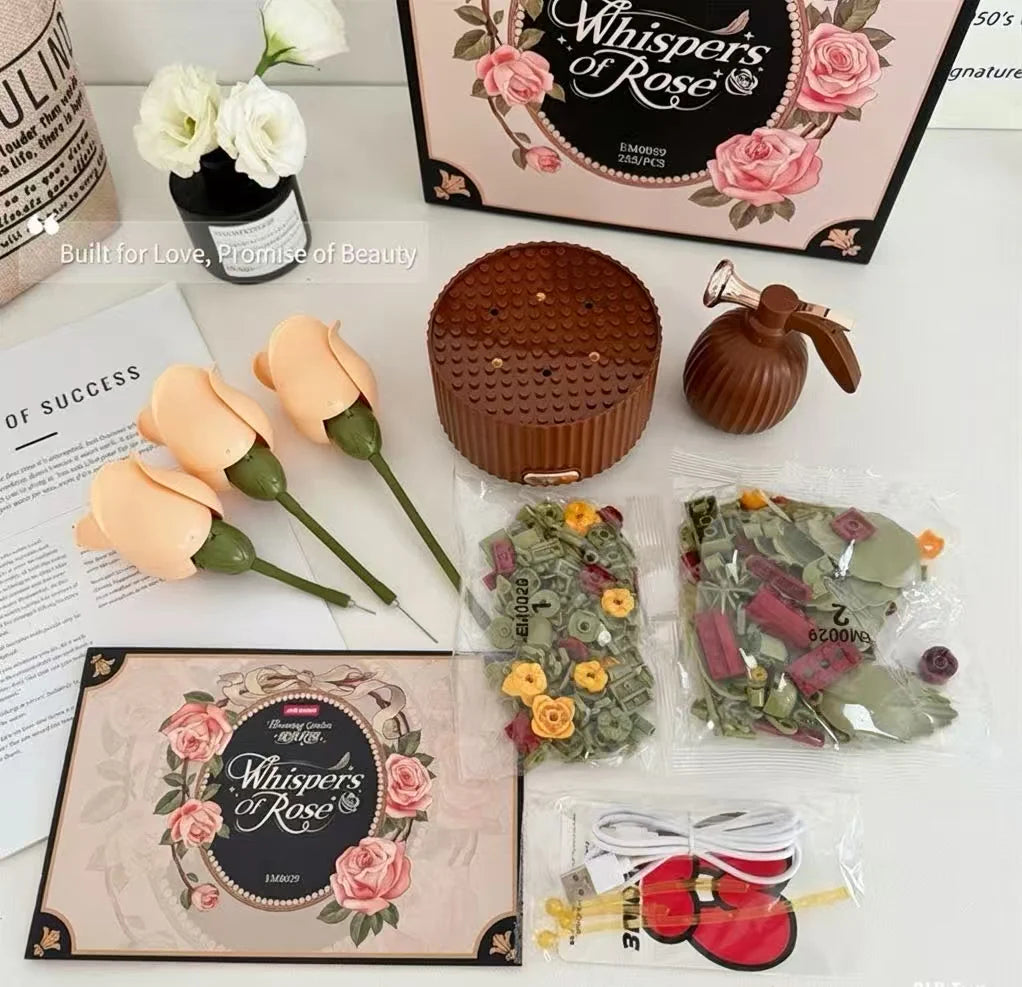 Eternal Love Building Block Rose Bouquet - Valentine's Day Gift