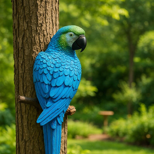 Resin Parrot Garden Wall Decor