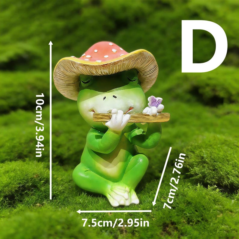 Resin Frog Band Garden Statue