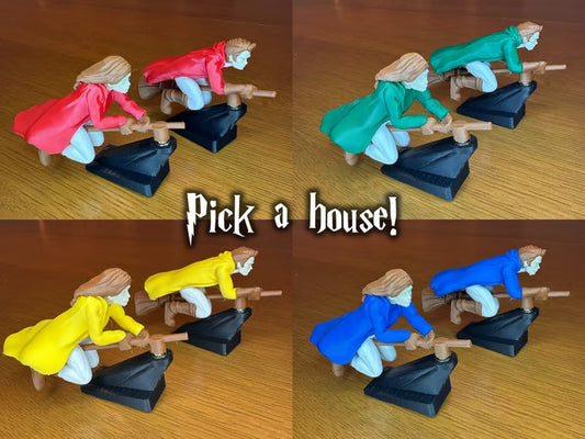 Witch & Wizard Broomstick Dashboard Ornament – Magical Ride