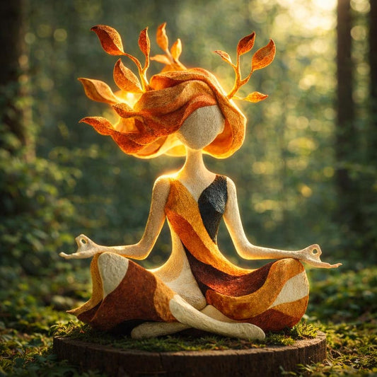 Unique Meditative Nature Goddess Sculpture