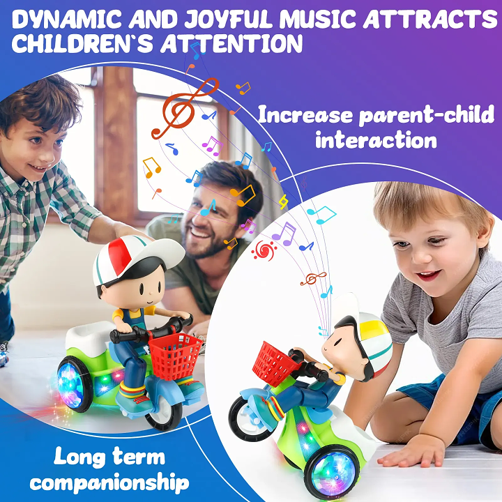 Children's Electric Stunt Tricycle Toy