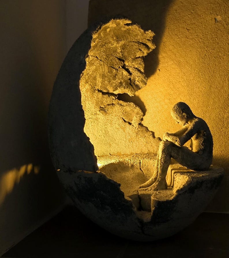 Unique Void Goddess Sculpture