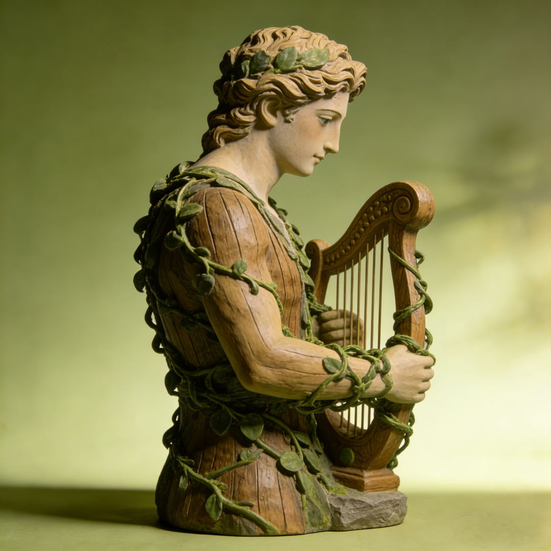 Harp Sculpture Ornament