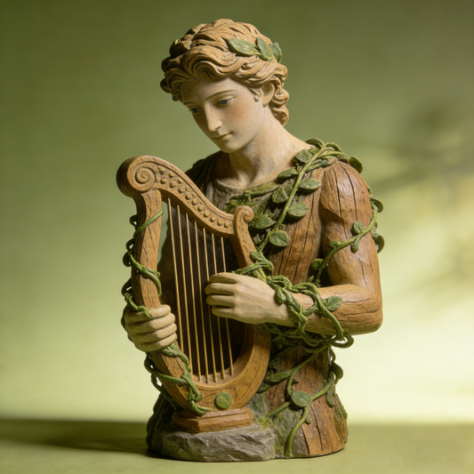 Harp Sculpture Ornament