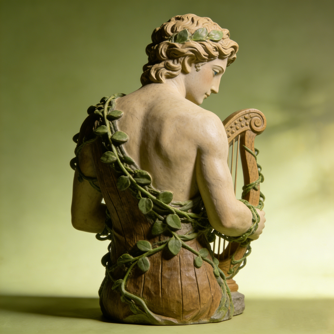 Harp Sculpture Ornament
