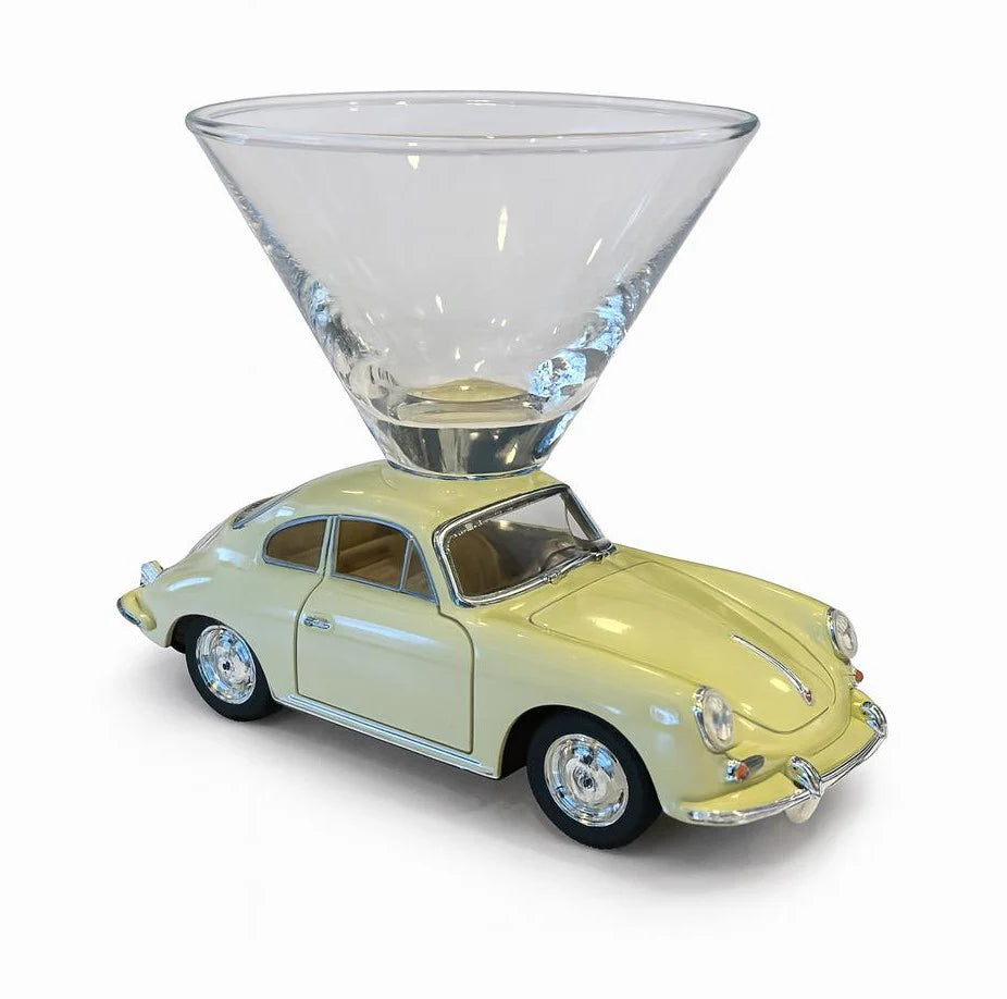 Classic sports car martini glass - Father's Day gift