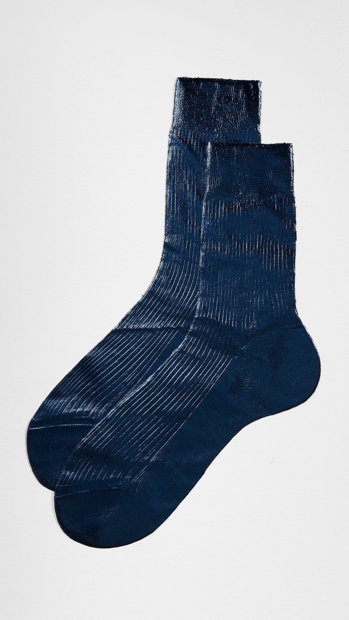 Sparkling metallic silk stockings