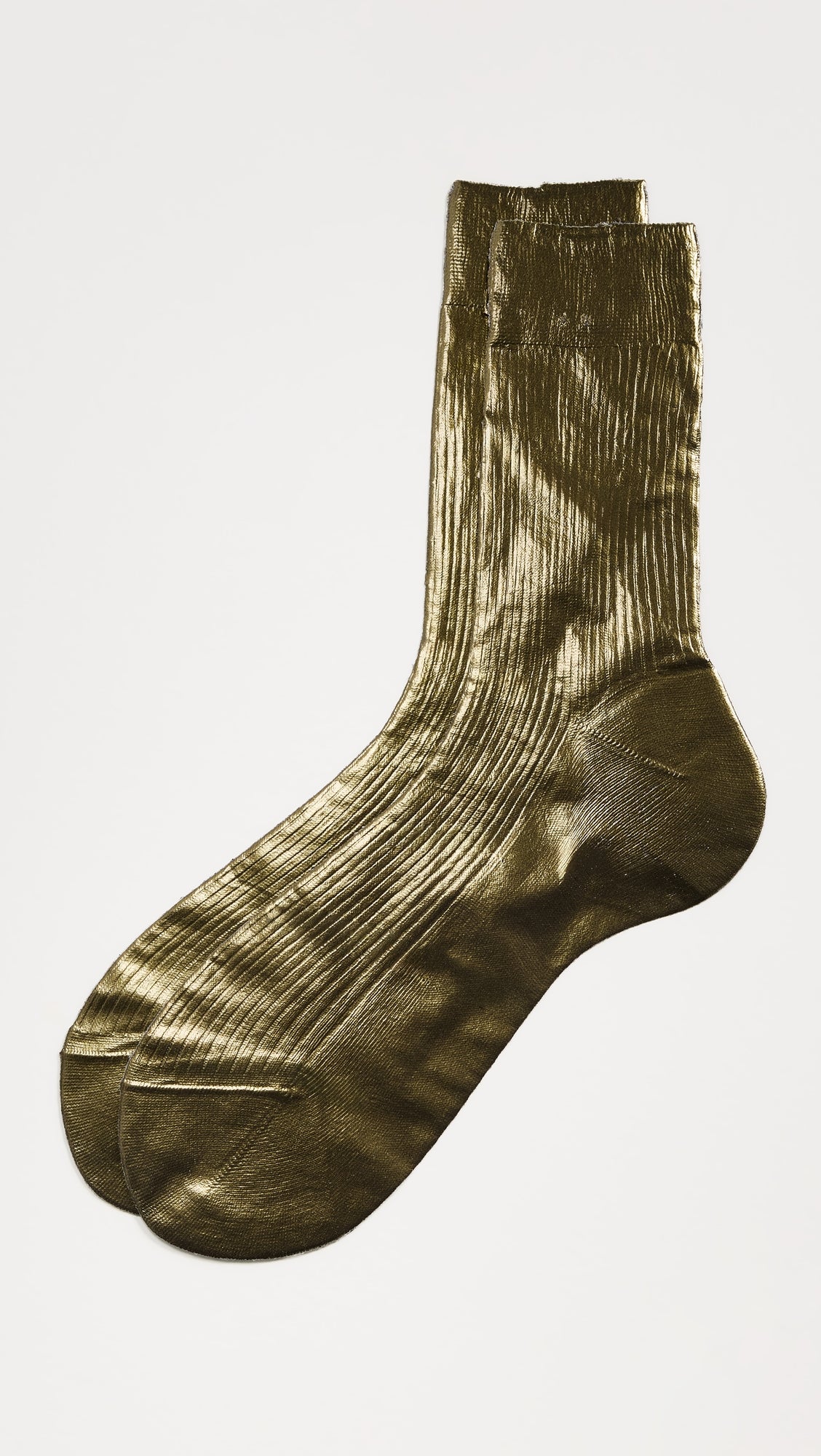 Sparkling metallic silk stockings