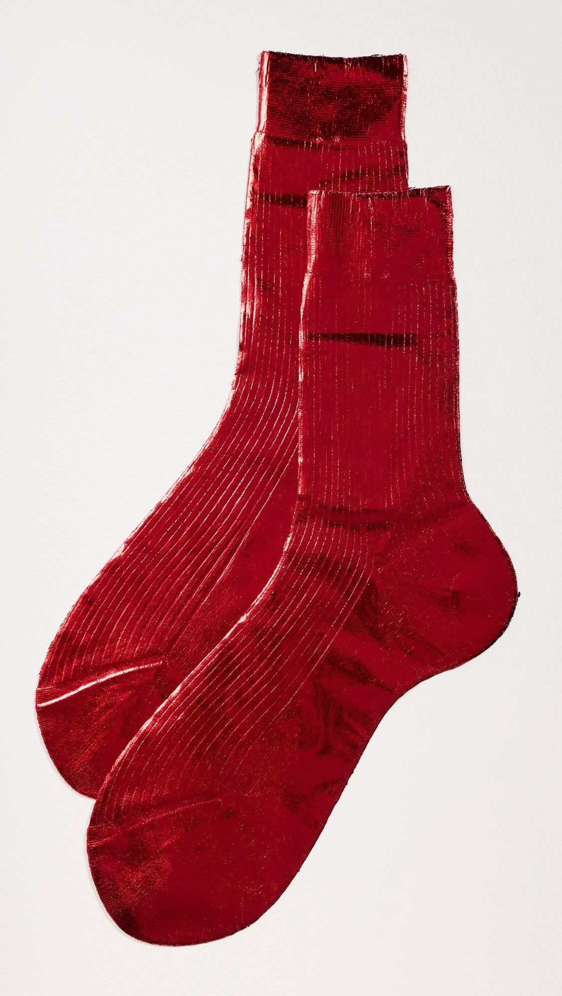 Sparkling metallic silk stockings