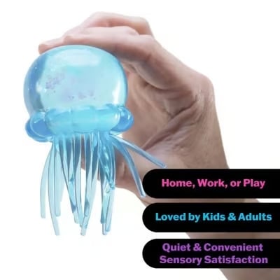 Schylling Jelly Squish – Soft Gel-Filled Sensory Squeeze Toy for Home, Office & Travel