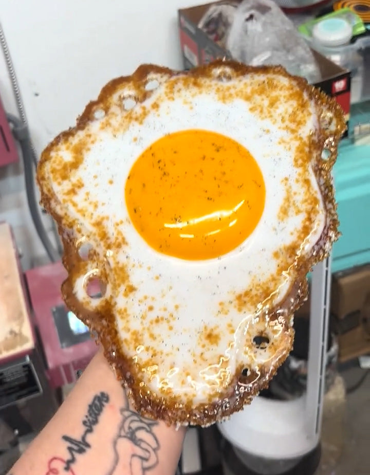 Fun Fried Egg Wall Hanging Ornament