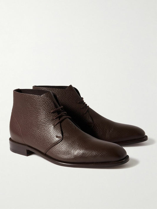 Italian full-grain leather boots